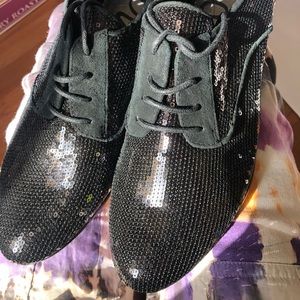 Black Sparkle Shoes 7 1/2 - New